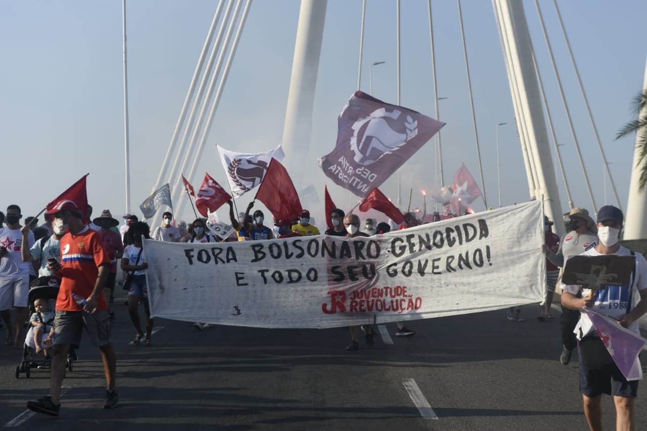 Protesto contra o governo de Jair Bolsonaro em Vitória