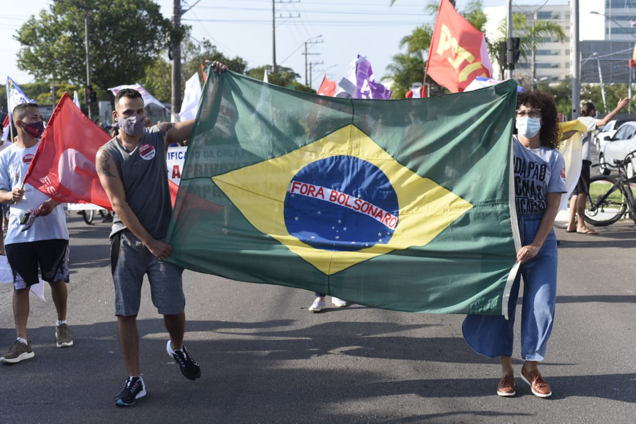 Protesto contra o governo de Jair Bolsonaro em Vitória