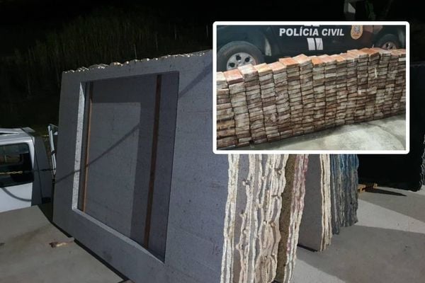 Polícia apreende 350 kg de cocaína que iriam do ES à Europa em chapas de granito