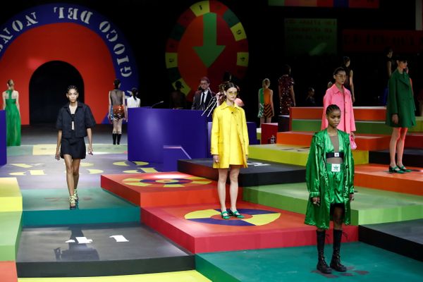 Desfile da Dior para a temporada verão 2022 durante a semana de moda de Paris