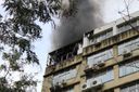 Incêndio atinge prédio no Centro de Vitória, nesta terça-feira (12)(Fernando Madeira)
