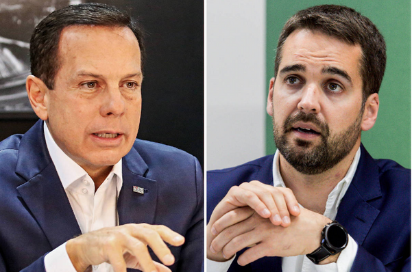O governador de São Paulo, João Doria (PSDB), e o governador do Rio Grande do Sul, Eduardo Leite (PSDB)
