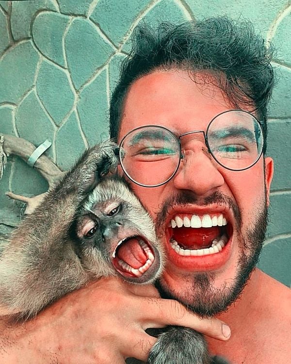 Davi já acumula mais de 3 mil seguidores no Instagram, administrado pelo Rafael por @macacocapixaba | Instagram