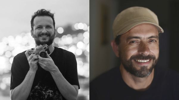 Os fotógrafos Vitor Jubini e Fernando Madeira