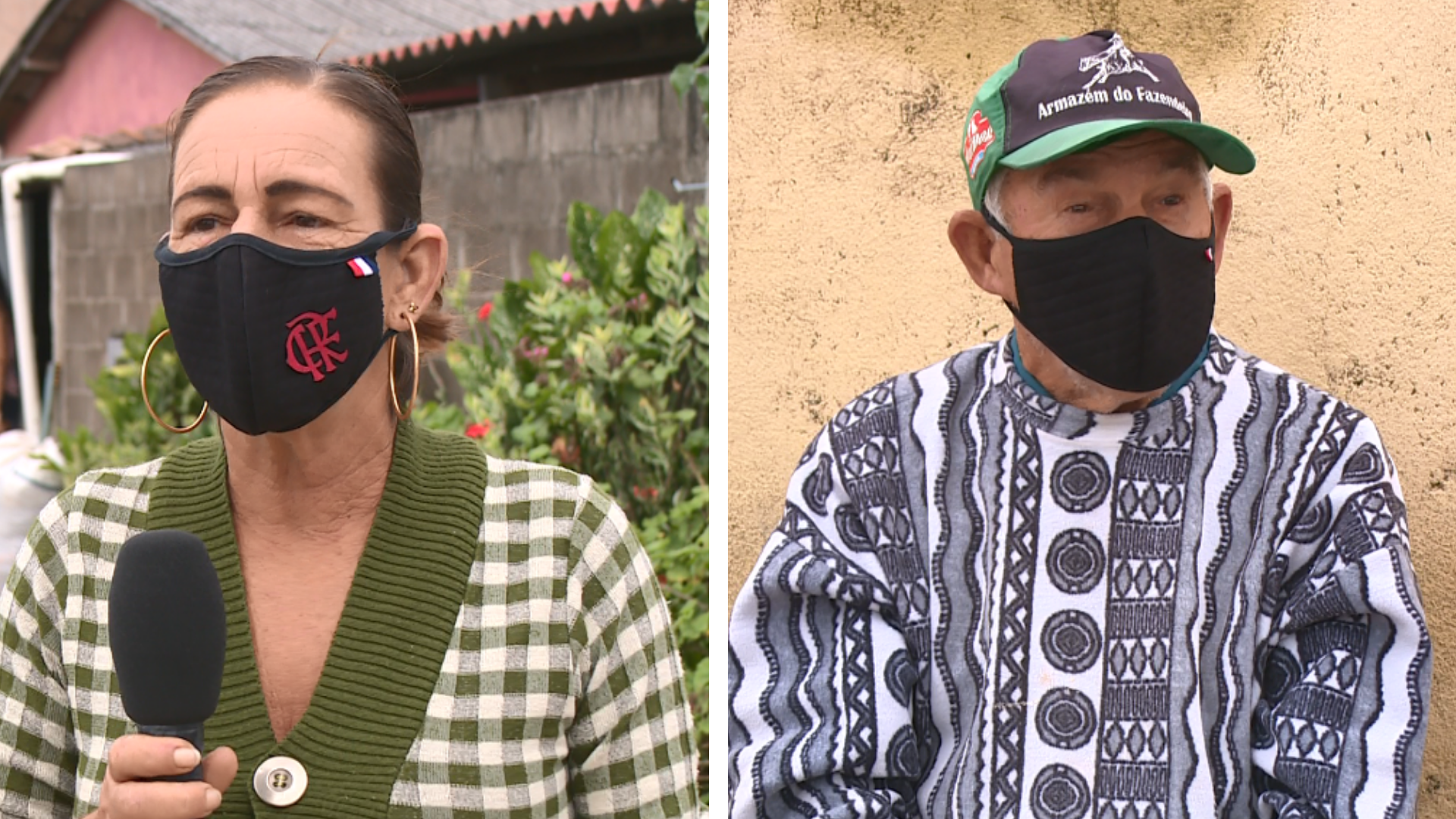 A dona de casa Zilma Silvério e o aposentado Julio Silvério são uns dos moradores mais antigos da região. Crédito: Heber Thomaz