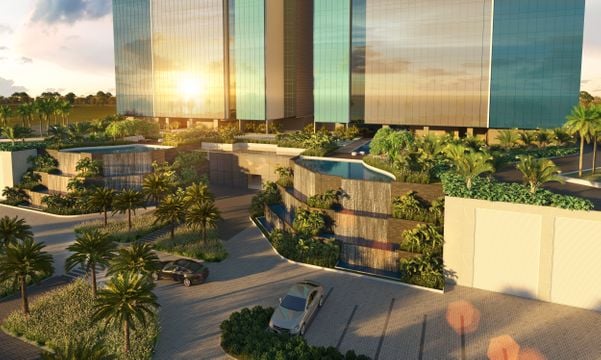 No Taj Home Resort serão 56 m² entre paisagismo e lazer por apartamento.