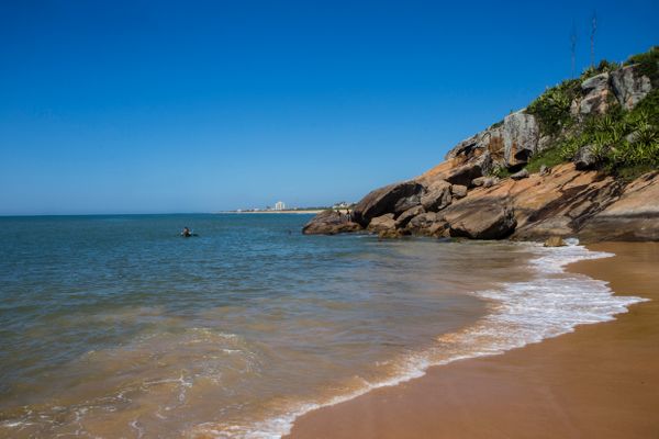 Praia da Barra do Jucu, em Vila Velha