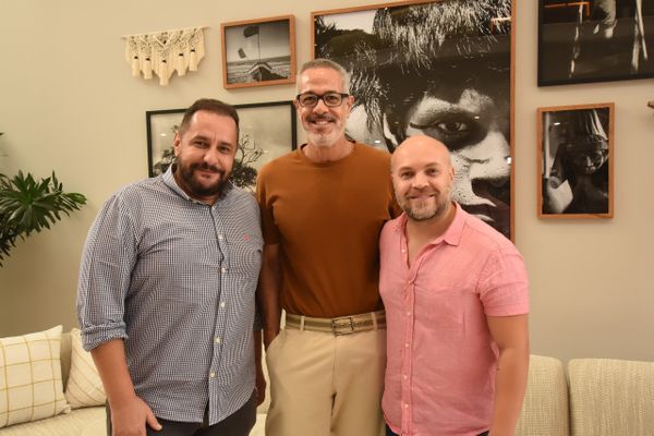 Sergio Palmeira, Max Melo e Vitor Cipriano