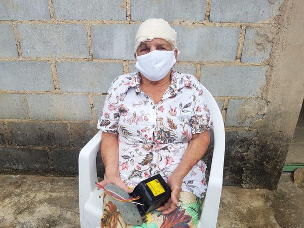 Cenita Felomena da Silva, de 80 anos, foi atingida por uma peça de um poste em Colatina.