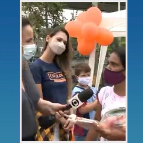 A repórter Gabriela Ribeti, da TV Gazeta, acabou sendo pega de surpresa enquanto realizava uma cobertura ao vivo no bairro Itararé, em Vitória. Assista ao vídeo