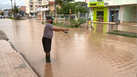 Em meio a feriadão, chuva forte alaga ruas em Guriri(Rafael Verly | TV Gazeta Norte)