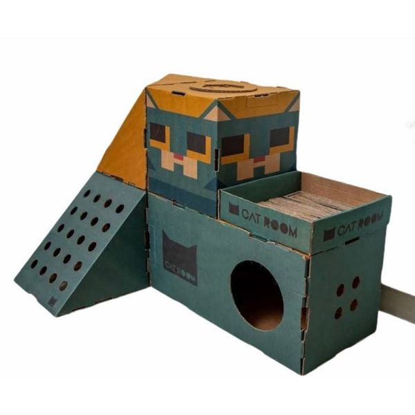 Labirinto mini-edifício para gatos