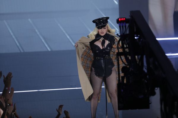 Madonna durante aparição no MTV Video Music Awards 2021