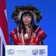 Txai Suruí, a única brasileira a falar na cerimônia de abertura da COP26