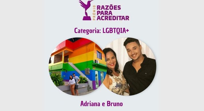 O Prêmio Razões para Acreditar tem 16 categorias e conta com três indicados em cada uma delas; a iniciativa da família está indicada na categoria LGBTQIA+