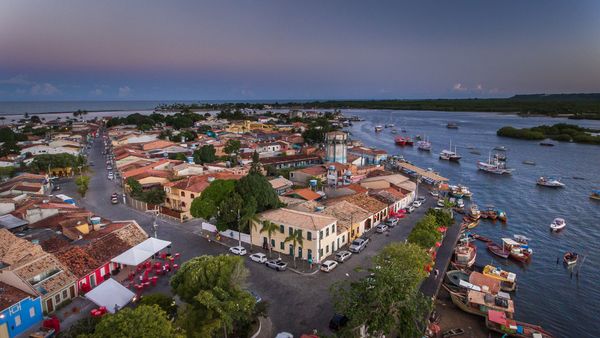 A cidade de Porto Seguro, no sul da Bahia