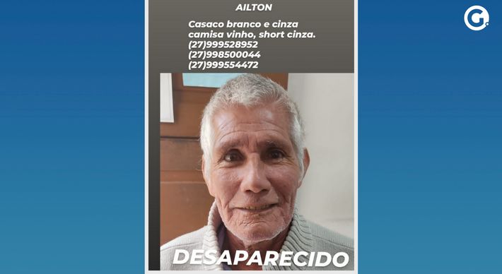 Segundo familiares, Ailton Benedito Quiezza, de 65 anos, tem Alzheimer em estágio inicial e foi internado no local para tratar alcoolismo. Ele fugiu da clínica na tarde desta quarta (10)