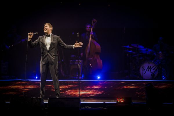 Show do cantor americano Michael Buble, no Ginásio do Ibirapuera, em 2014