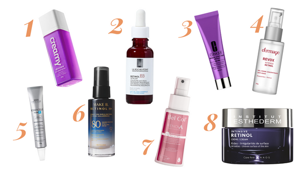 Vitrine produtos com retinol