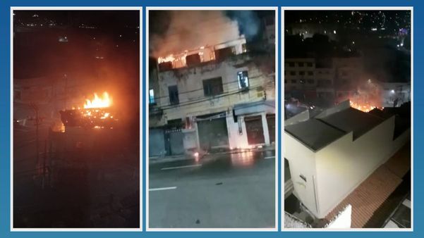 Incêndio destrói terceiro andar de sobrado na Vila Rubim