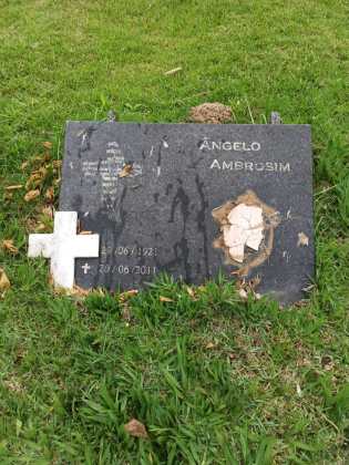 Destruição e furtos em cemitério na localidade de São João de Viçosa, em Venda Nova do Imigrante por Reprodução/ redes sociais