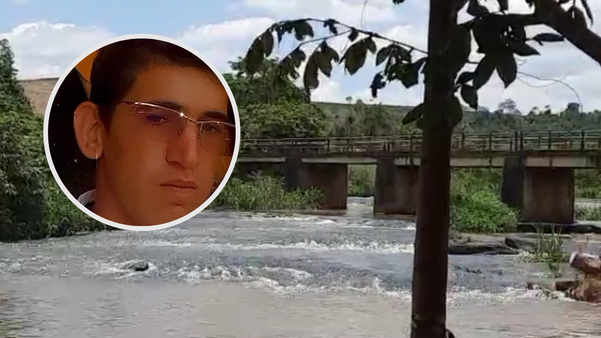 Jean Silva mate, de 24 anos, estava nadando com amigos em uma cachoeira em Colatina, no Noroeste do Estado, quando desapareceu.