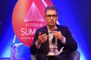 Romeu Zema participa de painel do Vitória Summit 2021(Vitor Jubini)