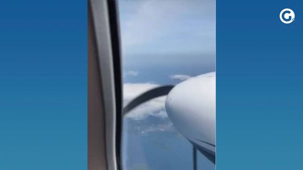 TV Globo teve acesso a imagens do avião durante voo