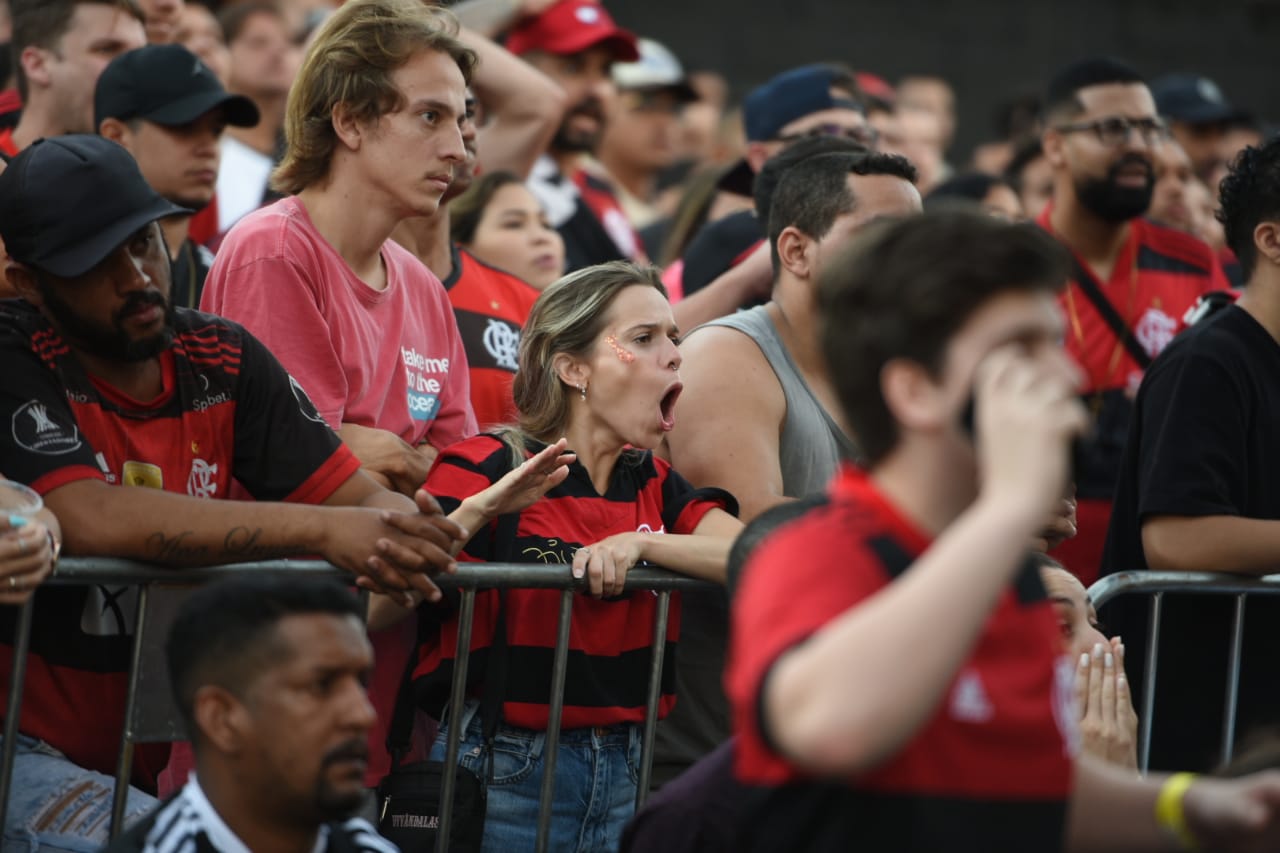Torcedores capixabas acompanham final da Libertadores entre Palmeiras e Flamengo