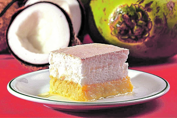 Torta de coco do restaurante Gaeta, em Meaípe, Guarapari
