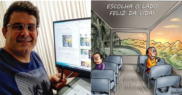 O cartoon de Genildo Ronchi viralizou em vários países do mundo inteiro nesta semana