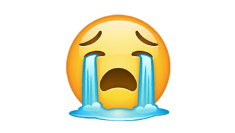 Emoji chorando