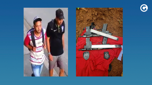 Dois homens foram presos suspeitos de participação em um assalto a uma moto em João Neiva. Com eles foram encontradas duas submetralhadoras caseiras.