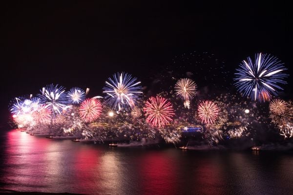 Réveillon: Tradicional queima de fogos na praia de Copacabana, a festa e considerada uma das maiores do mundo, em 2015