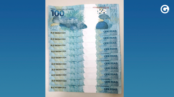 Cem cédulas falsas de R$ 100 enviadas pelo Correio foram apreendidas em Pinheiros.