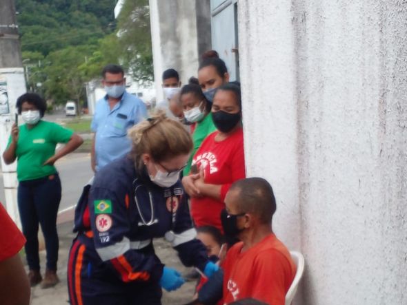 Funcionário da associação foram atendidos também pelo Samu nesta quinta-feira (9) por Tereza Rosa de Souza 