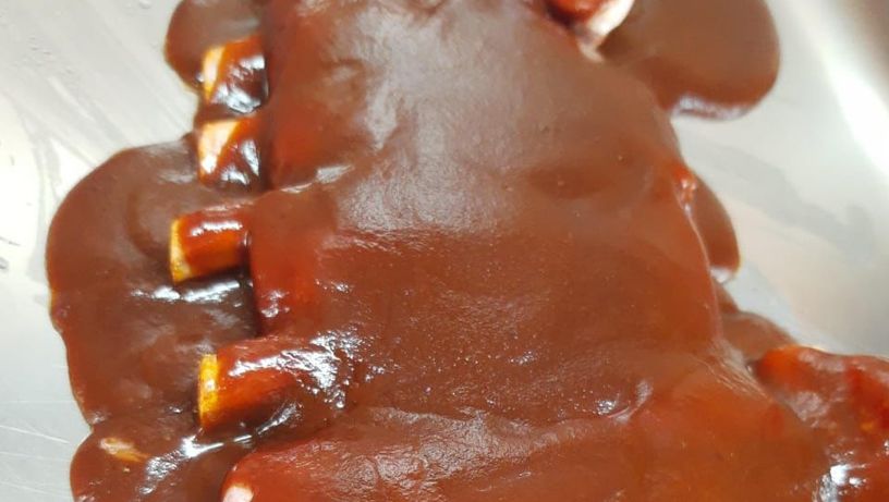 Costelinha ao molho barbecue 