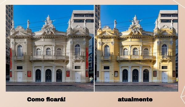 Imagem ilustrativa da reforma do Teatro Carlos Gomes