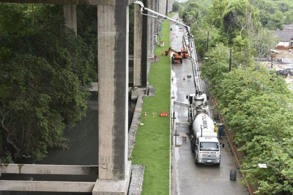 Obras na ciclovia da 3ª Ponte em Vila Velha por Ricardo Medeiros
