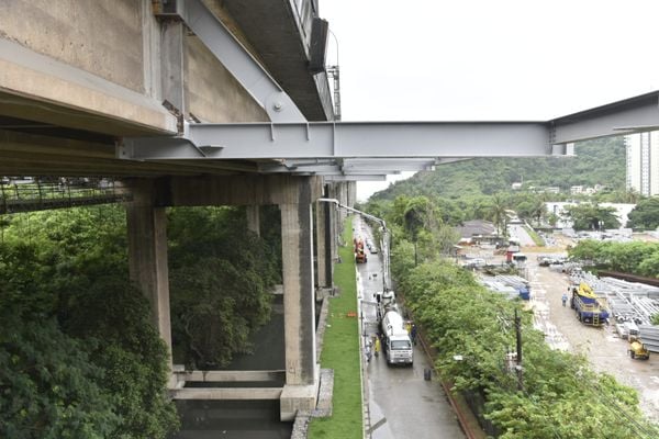 Obras na ciclovia da 3ª Ponte em Vila Velha por Ricardo Medeiros