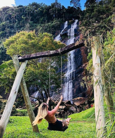 Cachoeira do Furlan, em Castelo, Sul do ES por Helô Oliveira (@helohsoliveira)
