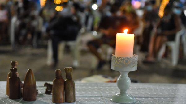 Ceia de Natal com pessoas em situação de rua por Fernando Madeira