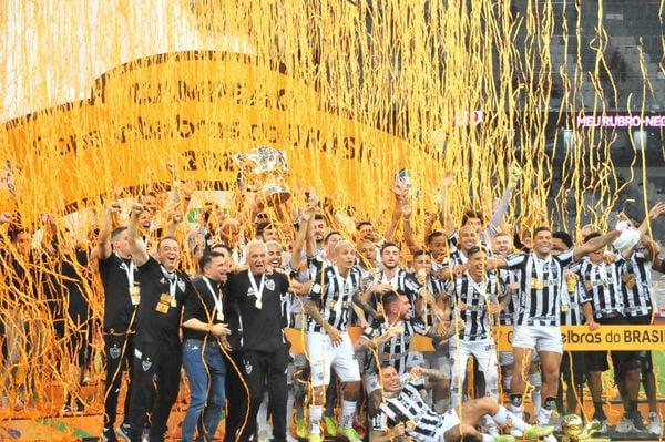 Atlético-MG comemora o bicampeonato da Copa do Brasil