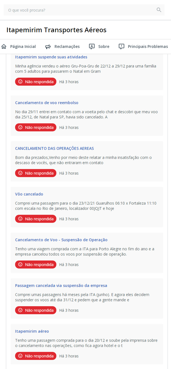 Site ReclameAqui acumula mais de 3,3 mil reclamações a respeito da Ita