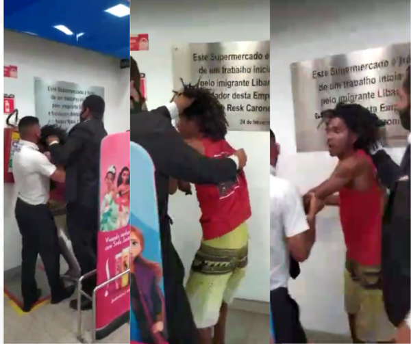 Homem negro é agredido por seguranças após acusação de tentativa de furto em mercado da Serra