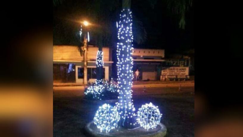 Decoração natalina em São Gabriel da Palha em 2017