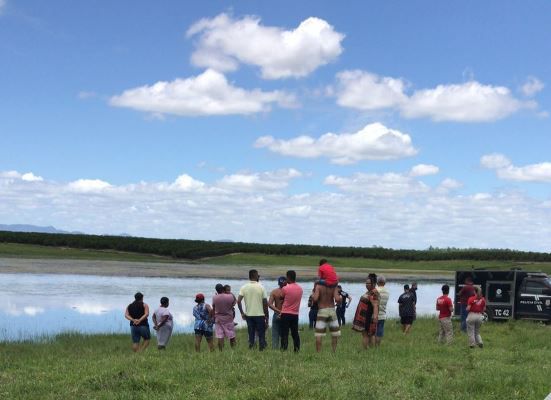 Local onde Almir se afogou, em Linhares