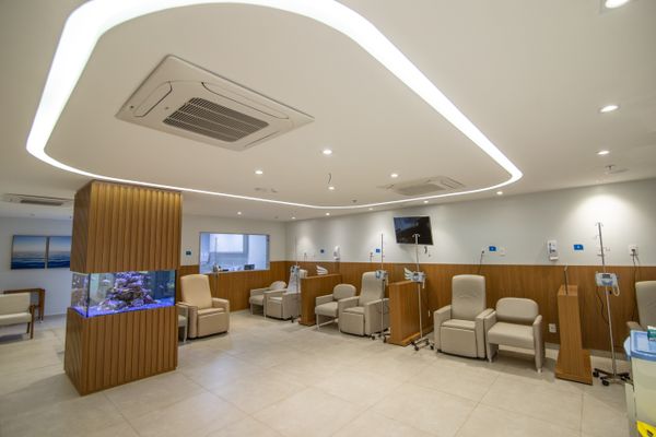 Oncomedica sala de infusão do Vitória Apart Hospital