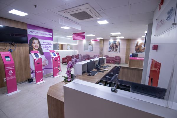 Recepção do Espaço Mulher no Vitória Apart