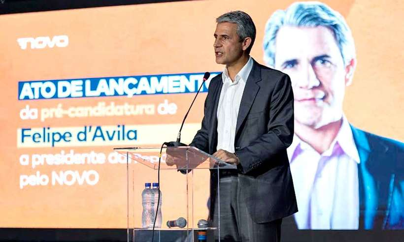 Cientista político Luiz Felipe D'ávila teve a pré-candidatura lançada pelo partido Novo. Crédito: Divulgação/Partido Novo